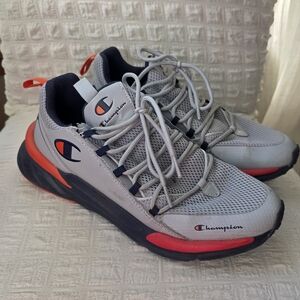 Champion Kids' Gray and Red Sneakers